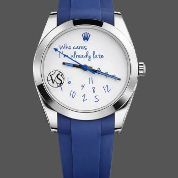 1:1 Clone Rolex Milgauss 116400 Who Cares I\'m Already Late (w26682023)