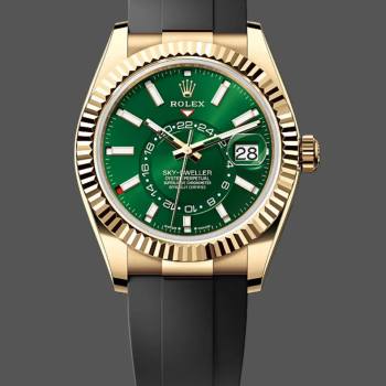 2025 Rolex Sky-Dweller 336238-0004 1:1 Clone Green Dial (w26687147)