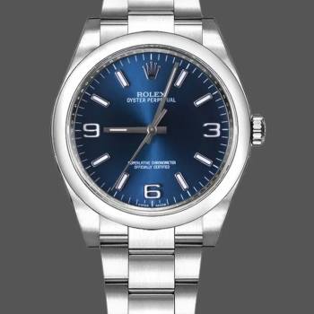 Rolex Oyster Perpetual 116000 Blue Dial 36mm Automatic Unisex Watch (w15325472)
