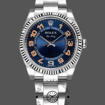 Rolex Oyster Perpetual Air-King 114234 Blue Dial Stainless Steel Oyster 34mm Unisex watch (w15325497)
