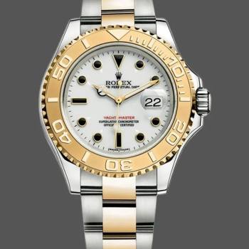 Rolex Yacht-Master 16623 Gold Bezel 40mm Mens Watch (w15325507)
