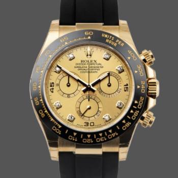 Rolex Daytona 116518LN Diamond Champagne Dial 40mm Mens Watch (w15325512)