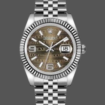 Rolex Datejust 116234 Stainless Steel Case Bronze Dial 36mm Unisex Watch (w15325551)
