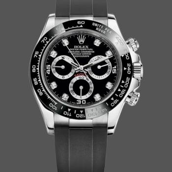 Rolex Daytona 116519 White Gold Automatic Black Dial Diamonds 40mm Mens Watch (w15325560)