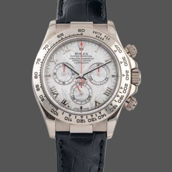 Rolex Daytona 116519 Meteorite Dial Leather strap 40mm Mens Watch (w15325572)