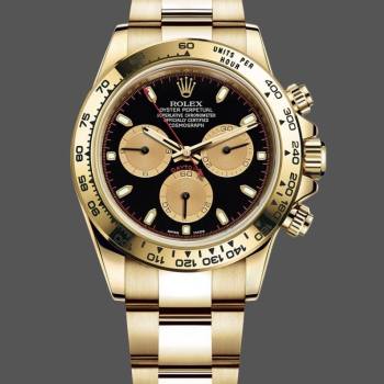 Rolex Daytona 116528 Yellow Gold Black Paul Newman Dial 40mm Mens Watch (w15325576)