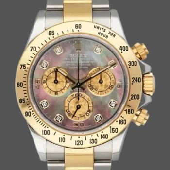 Rolex Daytona 116523 Dark MOP Black Dial 40mm Mens Watch (w15325579)