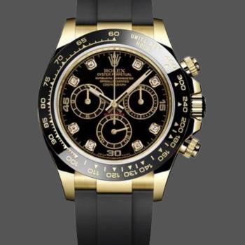 Rolex Daytona 116518LN Black Diamond Dial 40mm Mens Watch (w15325594)