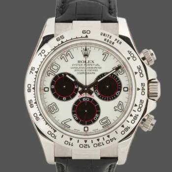 Rolex Daytona 116519 White Dial Black Eyes 40mm Mens Watch (w15325623)