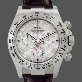 Rolex Daytona 116519 Brown Leather strap Meteorite Dial 40mm Mens Watch (w15325646)