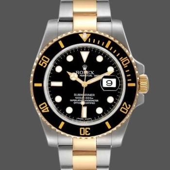 Rolex Submariner Date 116613 Stainless Steel Case Black Dial 40mm Mens Watch (w15325655)