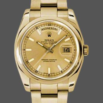 Rolex Day-Date 118208 Champagne Dial 36mm Unisex Watch (w15325709)