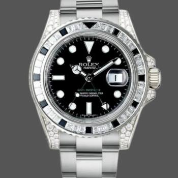 Rolex GMT Master II 116759SANR Black Dial 40mm Mens Watch (w15325712)