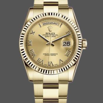 Rolex Day-Date 118238 Champagne Dial Yellow gold 36mm Unisex Watch (w15325760)