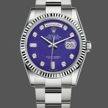 Rolex Day-Date 118239 White Gold Diamond Lapis Lazuli Blue Dial 36mm Unisex Watch (w15325768)