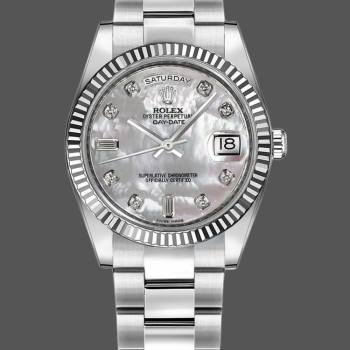 Rolex Day-Date 118239 MOP Diamond Dial 36mm Unisex Watch (w15325802)