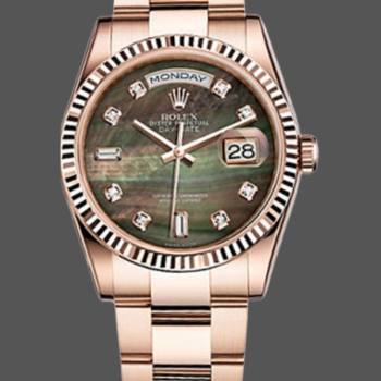 Rolex Day-Date 118235 Mother of pearl diamond dial 36mm Unisex Watch (w15325804)