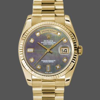 Rolex Day-Date 118238 Dark Mother of Pearl 36mm Unisex Watch (w15325806)