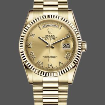 Rolex Day-Date 118238 Champagne Dial 36mm Unisex Watch (w15325821)