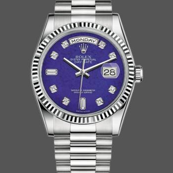 Rolex Day-Date 118239 Diamond Lapis Lazuli Blue Dial 36mm Unisex Watch (w15325823)