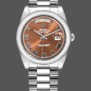 Rolex Day-Date 118209 Copper Brown Dial 36mm Unisex Watch (w15325830)