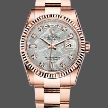 Rolex Day-Date 118235 Meteorite Diamond Dial 36mm Unisex Watch (w15325832)