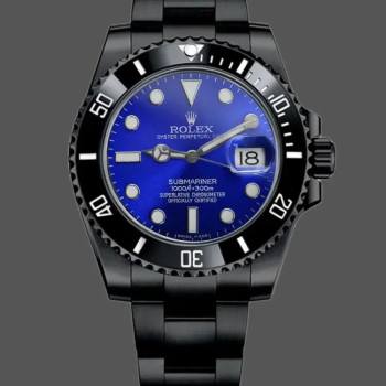 Rolex Submariner Date 116610LN Blue Dial Black PVD/DLC Stainless Steel 40MM Mens Watch (w15325929)