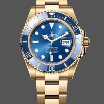 Rolex Submariner 126618LB Yellow Gold Blue Dial 41mm Mens Watch (w15325972)