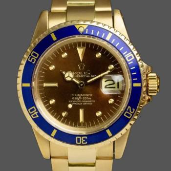 Rolex Submariner 1680/8 Tropical Dial yellow gold 40mm Mens Watch (w15325973)