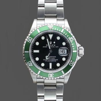 Rolex Submariner Date 16610LV Stainless Steel Oyster 40MM Black Dial Mens Watch (w15325977)