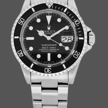 Rolex Submariner 1680 Black Bezel Black Dial 40mm Mens Watch (w15325997)
