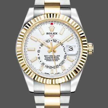 Rolex Sky-Dweller 326933 Stainless Steel White Dial 42MM Mens Watch (w15326020)