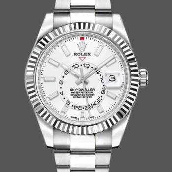 Rolex Sky-Dweller 326934 Stainless Steel White Dial 42MM Watch (w15326039)