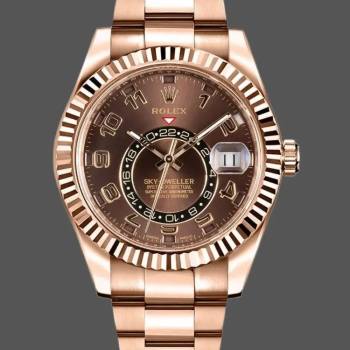 Rolex Sky-Dweller 326935 Everose Gold Chocolate Arabic Dial 42mm Mens Watch (w15326053)