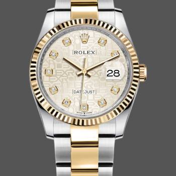 Rolex Datejust 126233 Silver Jubilee Dial 36MM Unisex Watch (w15326163)