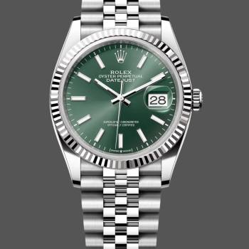 Rolex Datejust 126234 Stainless Steel Mint Green Dial 36MM Unisex Watch (w15326167)