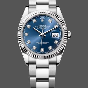 Rolex Datejust 126234 Blue Index Dial Stainless Steel 36MM Unisex Watch (w15326178)