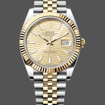 Rolex Datejust 126233 Champagne Motif dial Fluted Bezel 36MM Unisex Watch (w15326205)