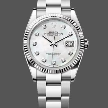 Rolex Datejust 126334-0019 Fluted Bezel White MOP Dial 41MM Mens Watch (w15326207)