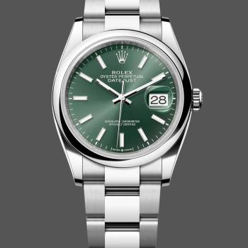 Rolex Datejust 126200 Green Index Dial Stainless steel 36MM Unisex Watch (w15326222)