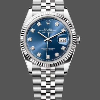 Rolex Datejust 126234 Blue Diamond Dial 36MM Unisex Watch