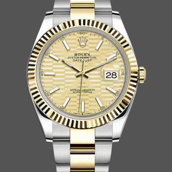 Rolex Datejust 126233 Champagne Motif dial 36MM Unisex Watch (w15326251)
