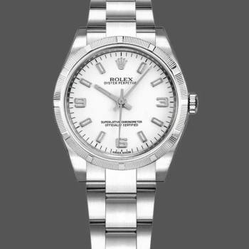 Rolex Oyster Perpetual 177210 Stainless Steel White Dial 31mm Lady Watch (w15326265)