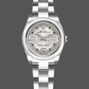 Rolex Oyster Perpetual 176200 Silver Arabic Dial Oyster Bracelet 26mm Lady Watch (w15326295)