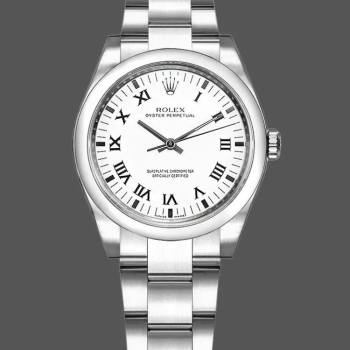 Rolex Oyster Perpetual 177200 White Roman Dial Oyster Bracelet 31mm Lady Watch (w15326298)