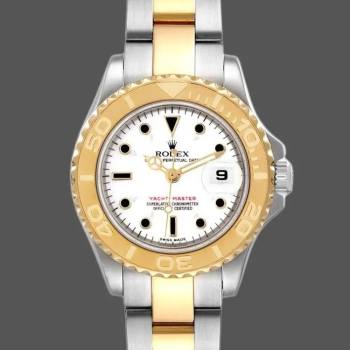 Rolex Yacht-Master 169623 Steel Yellow Gold White Dial 29MM Lady Watch (w15326312)