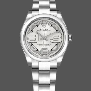 Rolex Oyster Perpetual 177200 Silver Maxi Arabic Dial 31mm Lady Watch (w15326316)
