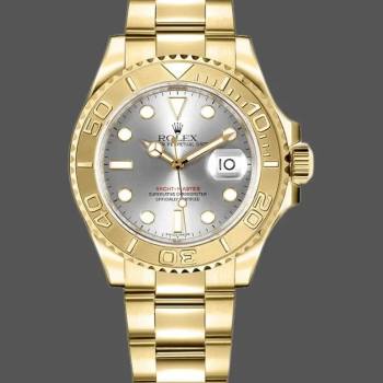Rolex Yacht-Master 169628 Yellow Gold Grey Dial 29MM Lady Watch (w15326319)