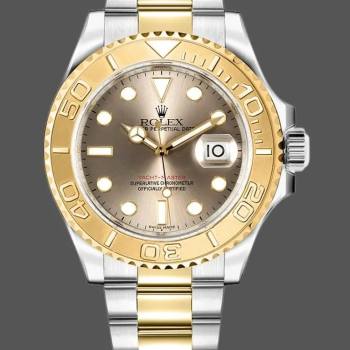 Rolex Yachtmaster 16623 Steel Yellow Gold Rhodium Grey Dial 40MM Mens Watch (w15326325)