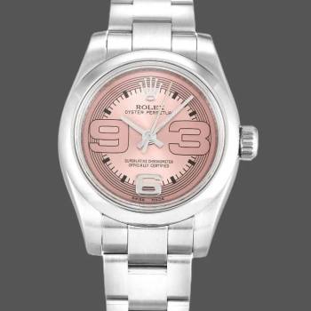 Rolex Oyster Perpetual 176200 Pink Maxi Arabic Dial 26MM Lady Watch (w15326332)